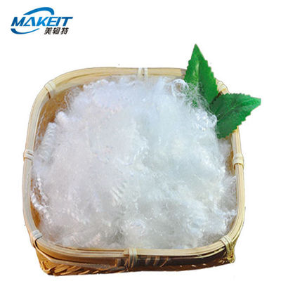 Lightweight 38mm Solid Recycled Non Woven Fabric PET Polyester Staple Fiber